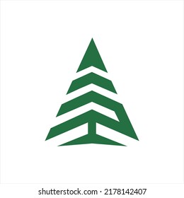 Modern Simple Fir Tree Logo, Abstract Fir Tree Logo Vector