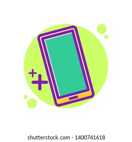 modern simple flat smartphone icon