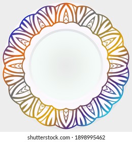 Ilustración floral moderna y sencilla. Roda rosette. Ilustración del vector