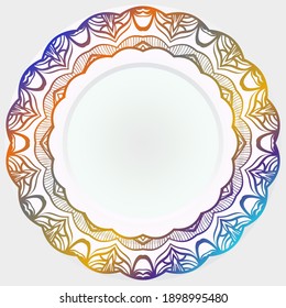 Ilustración floral moderna y sencilla. Roda rosette. Ilustración del vector