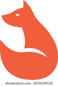 modern and simple fox logo