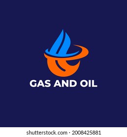 modern and simple gas and oil logo design for your company