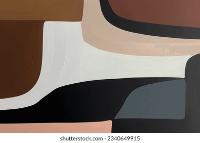 Modern simple geometric color block combination vector art background