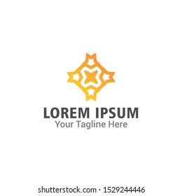 Modern simple geometric shape, abstract vector logo or element design. Best for identity and logotypes