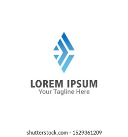 Modern simple geometric shape, abstract vector logo or element design. Best for identity and logotypes
