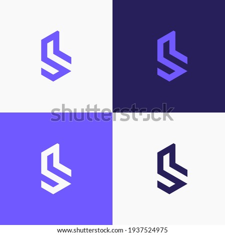 Modern simple geometric shape of lowercase b. With a sharp angle shows the side of masculinity. Suitable for construction company logos.