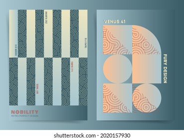 Modern simple geometric shapes and lines poster collection layouts. Asian trendy style cover template for business posters, banners, brochures, cards, web, Japanese business design templates.