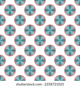 Moderno y simple vector geométrico sin costura con flores coloridas, textura de línea sobre fondo blanco. Papel de pared de flores abstracto claro, adorno de tejas brillante.