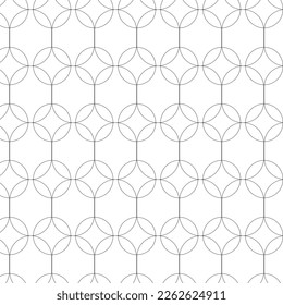 Modern simple geometric vector seamless pattern on white background. Light abstract wallpaper.