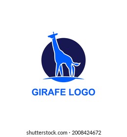 modern and simple giraffe logo design for your brand identity