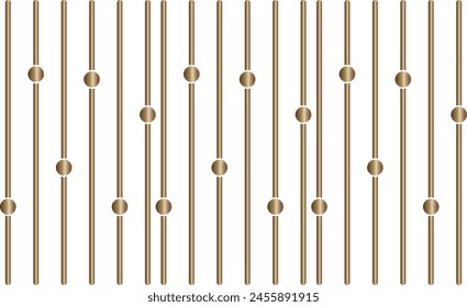 modern simple golden color volume slider vector icon volume adjustment level indicator bar icon set