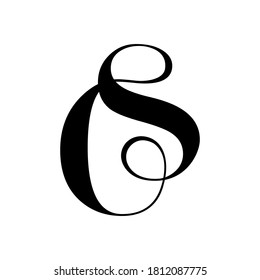 modern simple good approach initial SC Letter logo design vector graphic concept illustrations