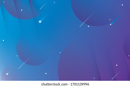 Modern Simple Gradient Background with Gradient Circles and White Lines and Dots.
