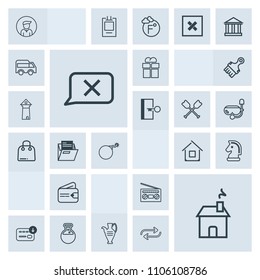 Modern, simple, grey vector icon set with money, medicine, giftbox, technology, boy, closed, house, bag, box, sound, business, wallet, man, architecture, tool, nuclear, purse, falling, finance icons