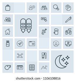 Modern, simple, grey vector icon set with bank, folder, bag, identity, refresh, moon, star, referee, health, male, web, money, safe, finance, template, care, , profile, sign, sport, infographic icons