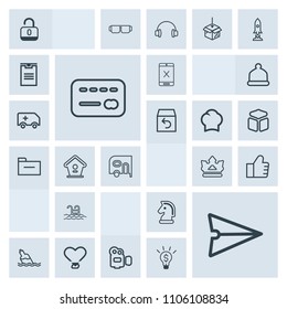 Modern, simple, grey vector icon set with blue, film, find, cancel, camera, credit, balance, security, money, web, chess, clean, open, drink, liquid, heart, lock, coaxial, communication, love icons