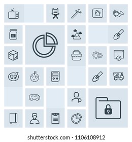 Modern, simple, grey vector icon set with shipping, direction, boy, pie, technology, file, delivery, internet, sky, search, move, notebook, security, dumper, tipper, vehicle, lock, paper, book icons