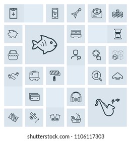 Modern, simple, grey vector icon set with real, parachuting, sign, plane, pin, web, parachute, map, food, double, jazz, airplane, download, aircraft, flight, fish, road, sky, sound, extreme, bed icons