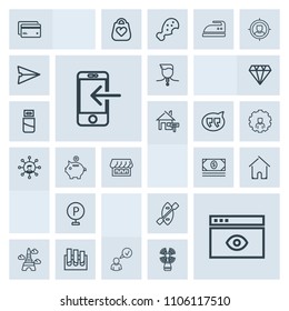 Modern, simple, grey vector icon set with estate, vehicle, banking, oar, gold, home, business, laboratory, cash, competition, france, canoe, building, online, medal, analysis, car, plastic, bank icons