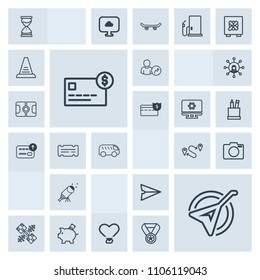 Modern, simple, grey vector icon set with business, night, point, finance, card, destination, sand, folk, global, camera, lens, musical, communication, travel, investment, web, string, internet icons