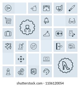 Modern, simple, grey vector icon set with email, door, profile, safe, fashion, bank, sign, circle, white, vehicle, transportation, transport, mobile, internet, ring, mushroom, escape, technology icons