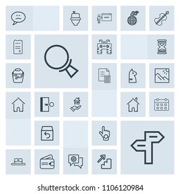 Modern, simple, grey vector icon set with business, architecture, gesture, cap, find, sign, finger, timetable, arrow, hand, mobile, quad, wallet, cash, home, magnifying, communication, money icons