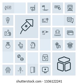 Modern, simple, grey vector icon set with egypt, currency, bank, delivery, businessman, culture, presentation, celebration, square, cartoon, fun, book, character, cube, sign, return, credit, box icons