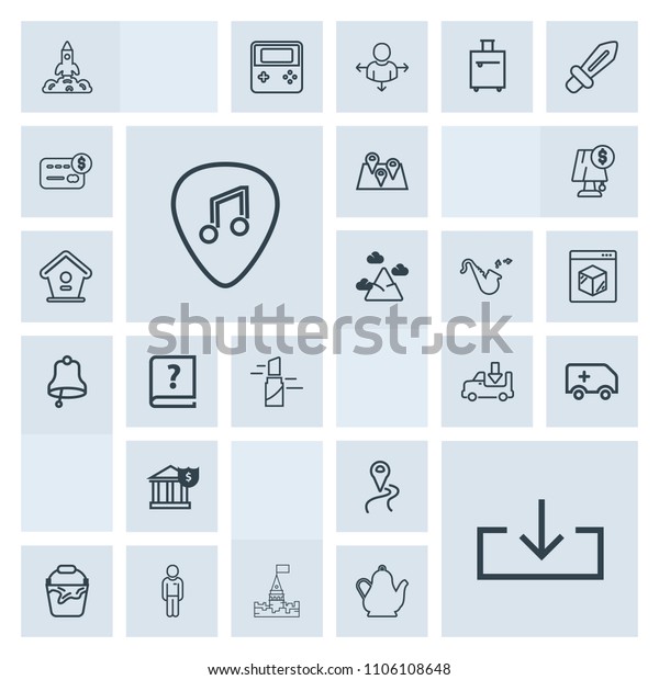 Modern, simple, grey vector icon set with lorry,\
building, route, rescue, medical, launch, emergency, road,\
business, castle, location, web, banking, science, transport,\
clean, transportation\
icons