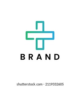 modern and simple health in line style logo design