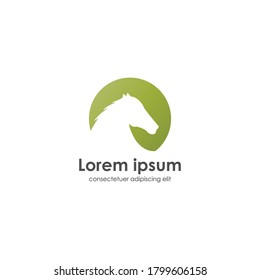 Modern und einfach gestaltetes Pferdelogo