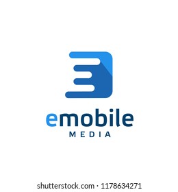 modern and simple initial letter e logo vector concept