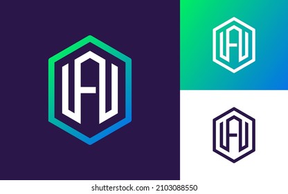 Modern and Simple Initial Letter A Monogram Logo Vector Icon for Company or Sports Team