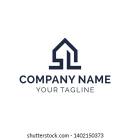 modern simple initial / letter s and L logo design 