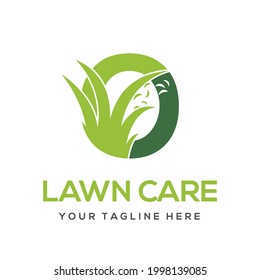 Modern Simple Initial O Letter Lawn Care Logo Concept. Landscaping Garden Environment Service Company