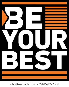 Modern and Simple inspirational bold text t-shirt design 