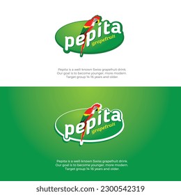 Modern simple Juice brand logo design for drink and food industry.