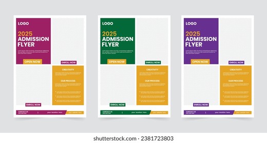 Modern and simple kids camping latest admission flyer, academy education flyer, online admission flyer, marketing flyer, one folded leaflet cover design	
