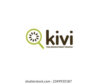 Modern and simple kiwi based logo design.