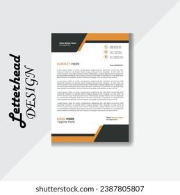 Modern Simple Latter head Template Design, corporate company Latter Head