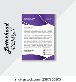 Modernes, einfaches Latterhead-Vorlagendesign, Firmensitz Latter Head