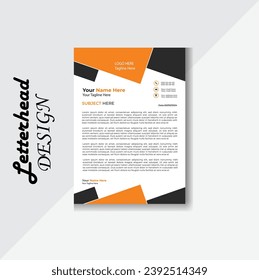 Modern Simple Latterhead Template Design,corporate company Latter Head
