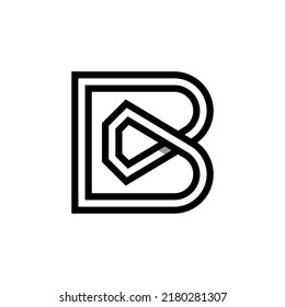 modern and simple letter B diamond logo design, suitable for any industries.