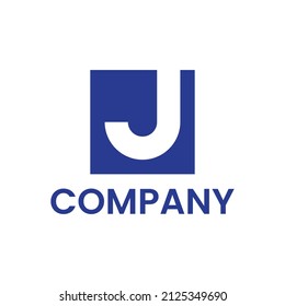 modernes und einfaches Buchstaben J-Logo-Design