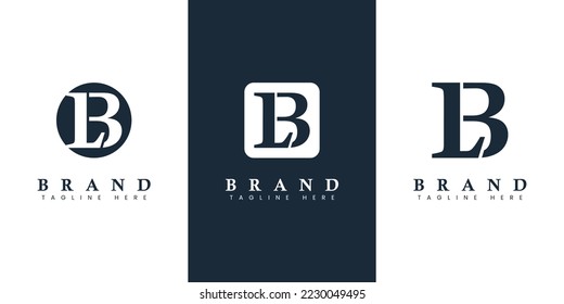 Modern and simple Letter LB Logo, suitable for any business with LB or BL initials.