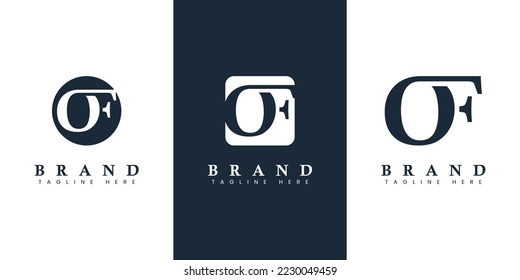 Modern and simple Letter OF Logo, suitable for any business with OF or FO initials.