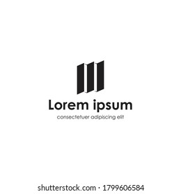 Modern and simple letter M logo design