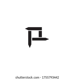 Modern simple letter R logo design