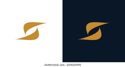 Modernes und einfaches Logo mit Buchstaben S-Initialen