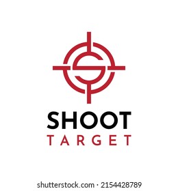 modern and simple letter S target logo design