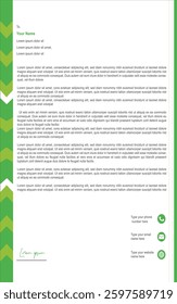 Modern simple letterhead template design. Business letterhead form template. Clean letterhead template vector design.